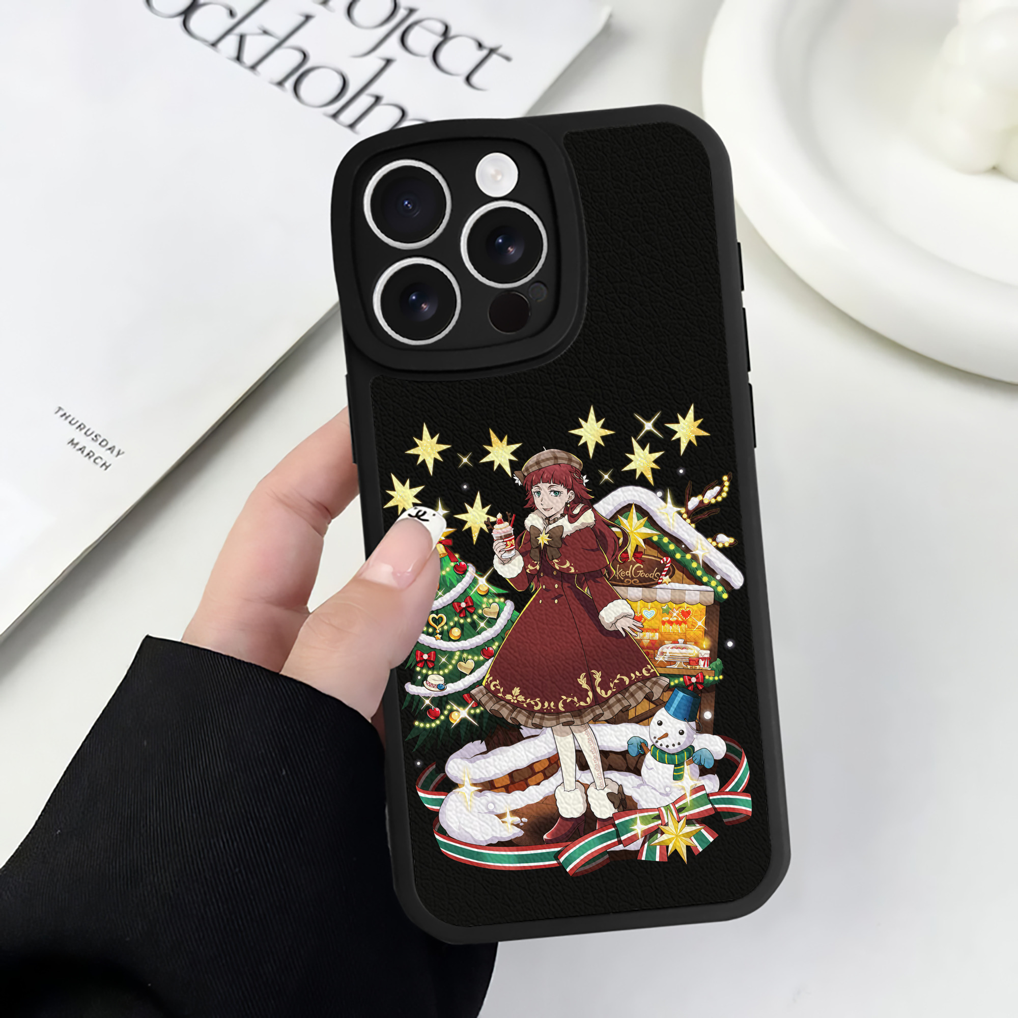 （画像用） 文豪ストレイドッグス Bungo Stray Dogs 【iPhone 16シリーズ対応】シリコンスマホケース（レザー調） 材質：シリコン